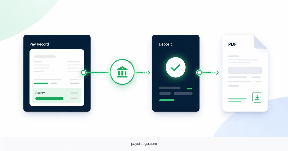 Direct Deposit Paystubs Without a Physical Check by PayStubGo