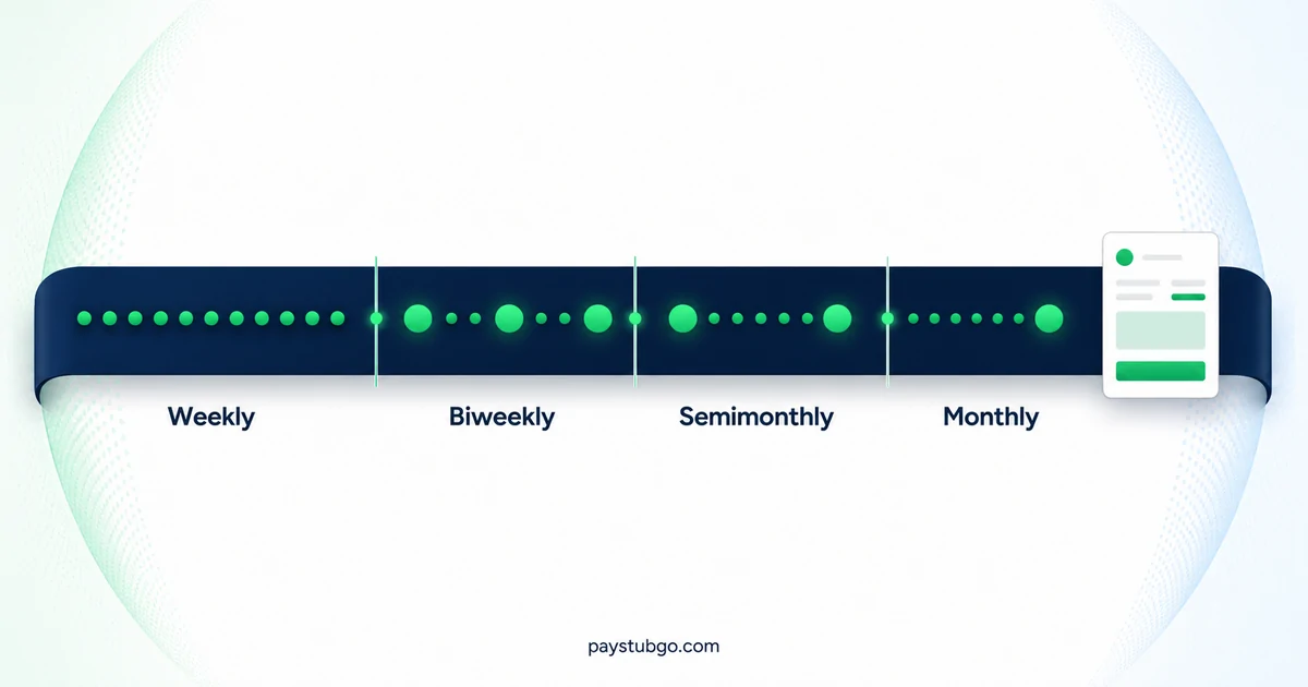 Pay Periods Explained: Weekly, Biweekly, Semimonthly, and Monthly by PayStubGo